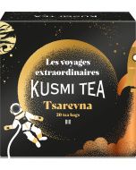 Kusmi Christmas Tea, Organic Tsarevna 2025 fűszeres fekete tea narancs, kardamom, fahéj ízzel, 20 db muszlinfilter, 40 g
