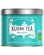 Kusmi Blue Detox bio wellness teakeverék ananász ízesítéssel, szálas fémdobozos, 100 g