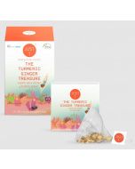 JustT, "The Turmeric Ginger Treasure" piramis filteres fűszeres tea, 20db