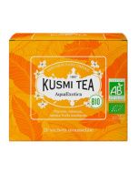 Kusmi, AquaExotica bio  gy&uuml;m&ouml;lcstea tr&oacute;pusi gy&uuml;m&ouml;lcs&ouml;kkel, 20 db muszlinfilter, 40 g
