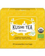 Kusmi, BB Detox bio wellness z&ouml;ld tea, mate teakever&eacute;k grapefruit &iacute;zes&iacute;t&eacute;ssel, 20 db muszlinfilter, 40 g