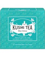 Kusmi Blue Detox bio wellness teakever&eacute;k anan&aacute;sz &iacute;zes&iacute;t&eacute;ssel, 20 db muszlinfilter, 40 g