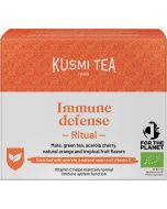 Kusmi, Organic Immune Defense, bio immunerős&iacute;tő teakever&eacute;k, 18 db muszlinfilter, 36 g