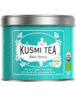 Kusmi Blue Detox bio wellness teakever&eacute;k anan&aacute;sz &iacute;zes&iacute;t&eacute;ssel, sz&aacute;las f&eacute;mdobozos, 100 g