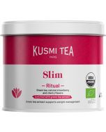 Kusmi, Slim Ritual karcs&uacute;s&iacute;t&oacute; bio z&ouml;ld tea eperrel &eacute;s csereszny&eacute;vel sz&aacute;las f&eacute;mdobozos, 100 g