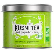 Kusmi, gy&ouml;mb&eacute;res citromos bio z&ouml;ld tea, sz&aacute;las f&eacute;mdobozos, 100 g
