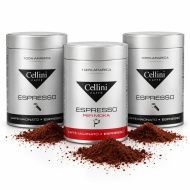 Cellini 100% Arabica darált kávé csomag, 750 g