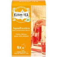 Kusmi, Organic AquaExotica bio jeges gy&uuml;m&ouml;lcstea tr&oacute;pusi gy&uuml;m&ouml;lcs&ouml;kkel, 6 db filter, 48 g