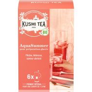 Kusmi, Organic AquaSummer bio gy&uuml;m&ouml;lcs&ouml;s jeges tea barackkal, 6 db filter, 48 g - EspressoShop.hu