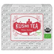 Kusmi White Bellini bio feh&eacute;r tea, 20 db muszlinfilter, 40 g