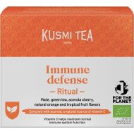 Kusmi, Organic Immune Defense, bio immunerős&iacute;tő teakever&eacute;k, 18 db muszlinfilter, 36 g