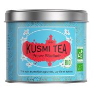 Kusmi, Prince Vladimir citrusos, van&iacute;li&aacute;s fűszeres fekete tea, sz&aacute;las f&eacute;mdobozos, 100 g
