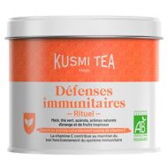Kusmi, Organic Immune Defense, bio immunerősítő teakeverék, szálas fémdobozos, 100 g
