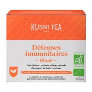 Kusmi, Organic Immune Defense, bio immunerősítő teakeverék, 18 db muszlinfilter, 36 g
