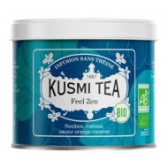 Kusmi, Feel Zen rooibos, herba bio wellness teakeverék almával, szálas fémdobozos, 100 g