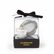 Dammann, díszített teatojás teáskanna fogóval