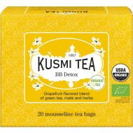 Kusmi, BB Detox bio wellness zöld tea, mate teakeverék grapefruit ízesítéssel, 20 db muszlinfilter, 40 g