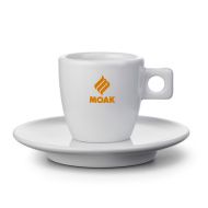 MOAK, "Premium" cappuccino csésze tányérral