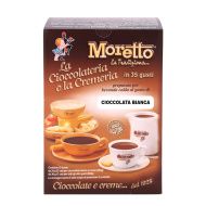 Moretto, fehércsokis tasakos forrócsoki por