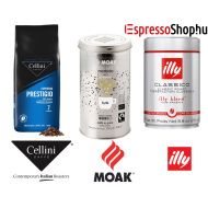 Cellini illy MOAK 100 % Arabica szemes kávé csomag prémium olasz kávék