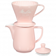 Melitta, Pour over set porcelán kávéfőző, rózsaszín