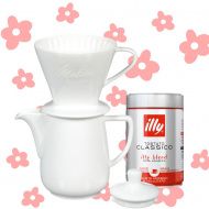SALE - 35 %!!! - Melitta, Pour over set porcelán kávéfőző, szürke + ajándék kávé