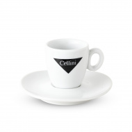 Cellini, espresso csésze tányérral