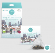 JustT, "Baby It´s Cold Outside" piramis filteres fekete tea, 20db