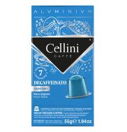 Cellini koffeinmentes Nespresso kompatibilis espresso kávé kapszula olasz prémium 10 db