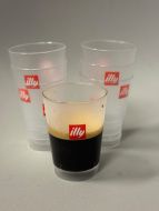 illy, műanyag espresso pohár, 100 db