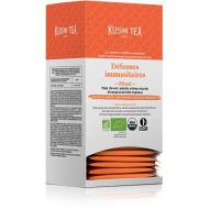 Kusmi, Organic Immune Defense Ritual, bio immunerősítő trópusi gyümölcsös zöld-, mate teakeverék, 25 db KusmiPro filter, 50 g