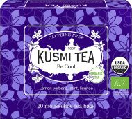 Kusmi, Be Cool bio herba tea mentával, citromos verbénával, 20 db muszlinfilter, 40 g