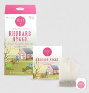 JustT, "Rhubarb Hygge" duplakamrás filteres fekete tea, 20db