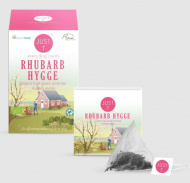 JustT, "Rhubarb Hygge" piramis filteres fekete tea, 20db