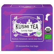 Kusmi, Lovely Night bio fűszeres, körtés herba tea, 20 db muszlinfilter, 40 g