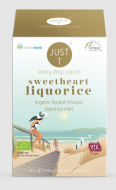 JustT, "Sweetheart Liquorice" piramis filteres herba tea, 20db