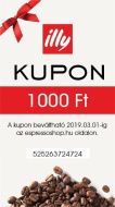 Aj&aacute;nd&eacute;kkupon 1000 Ft &eacute;rt&eacute;kben
