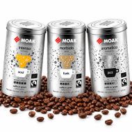 MOAK 100% Arabica szemes kávé válogatás, 3 × 250 g, 750 g
